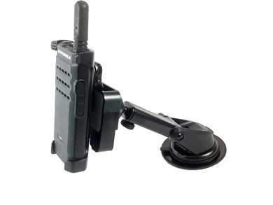 LM-505-EXP-2 Sticky Windshield Suction Cup Mount For All Portables With A Belt Clip