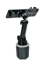 Load image into Gallery viewer, Light Duty Cup Holder Mount For All Handhelds With Mic Holder
