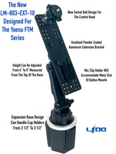 Load image into Gallery viewer, Cup Holder Mount With Mic Holder