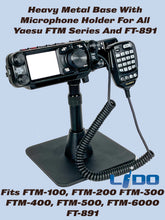 Load image into Gallery viewer, Heavy Metal Desk Stand With Microphone Holder
