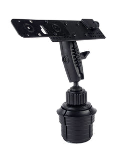 Heavy Duty Cup Holder Mount With Microphone Holder For Icom ID-5100 IC-2730
