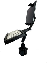 Load image into Gallery viewer, Tablet With Keyboard Tray Cup Holder Mount