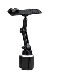 Cup Holder Mount With Heigth Adjustment And Mic Holder For All Portables