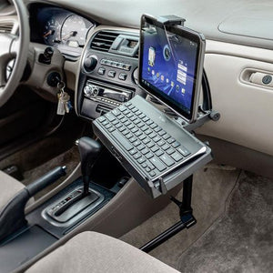 Heavy-Duty Tablet and Keyboard Tray Combo Car Mount