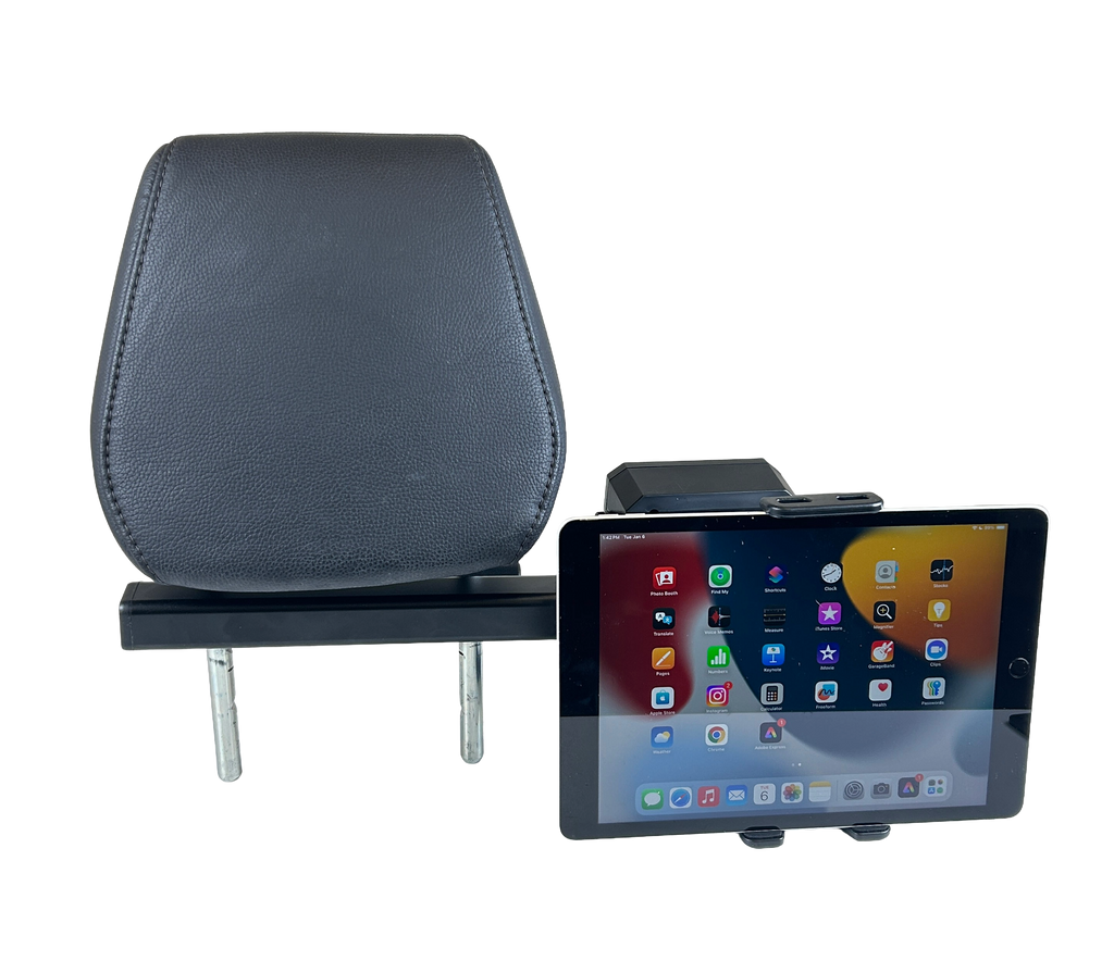 Headrest Mount With External Speaker And Tablet Holder