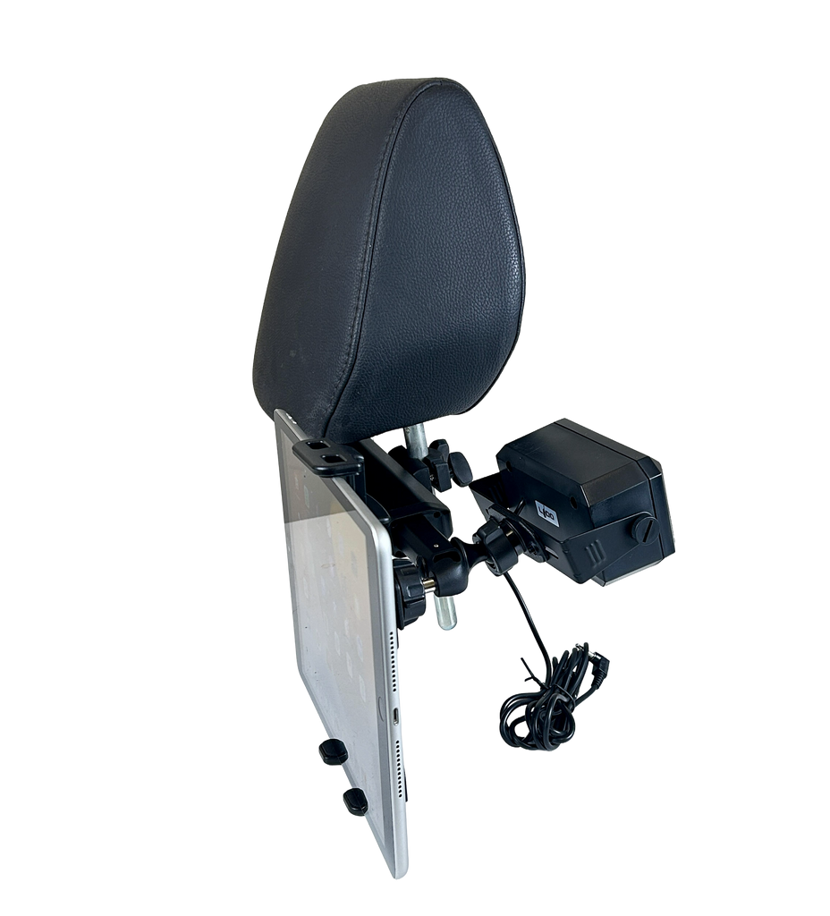 Headrest Mount With External Speaker And Tablet Holder