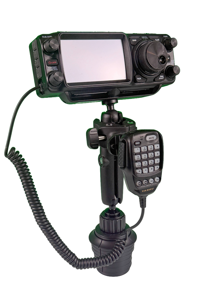 HD Cup Holder Mount With Mic Holder / Yaesu FTX-1