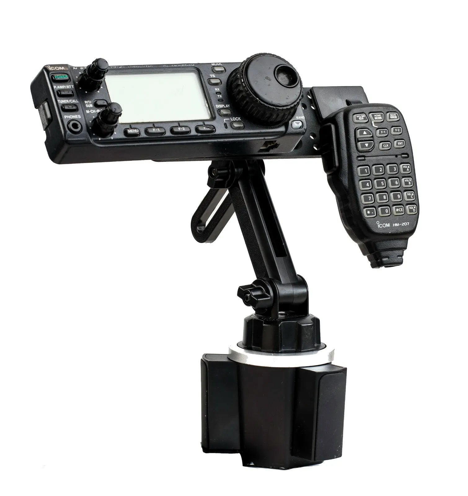 Cup Holder Mount For Remote Head With Mic Holder – Lido Radio Products