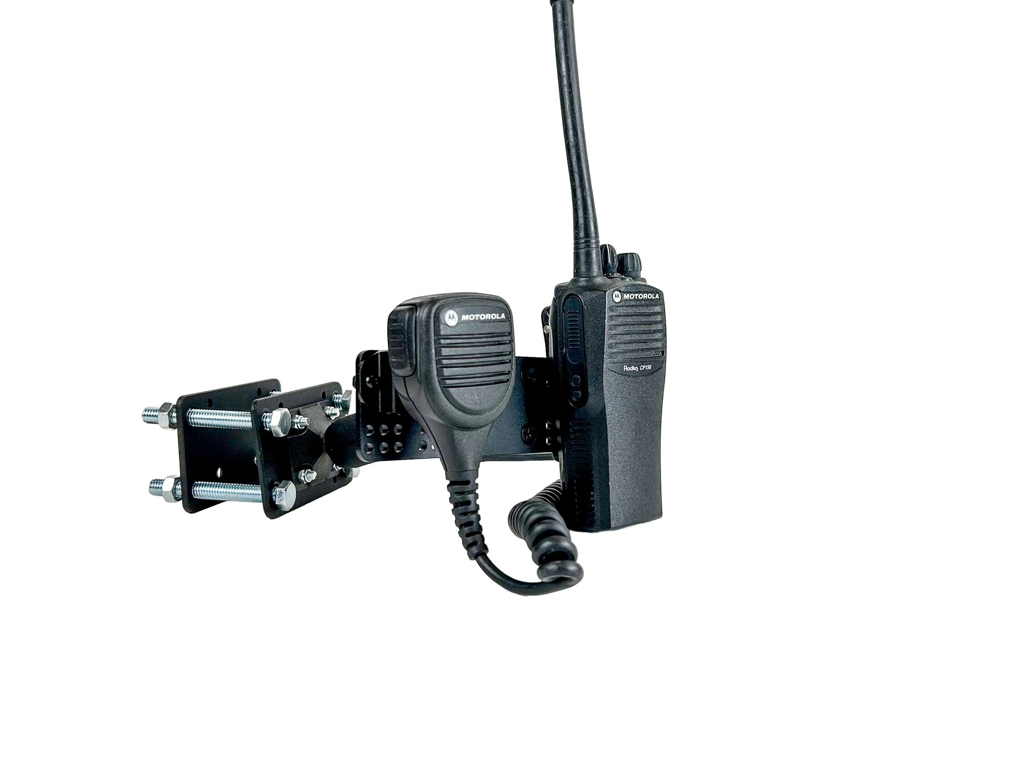 Two-Way Radio Portable With Mic Holder Forklift Pillar Mount