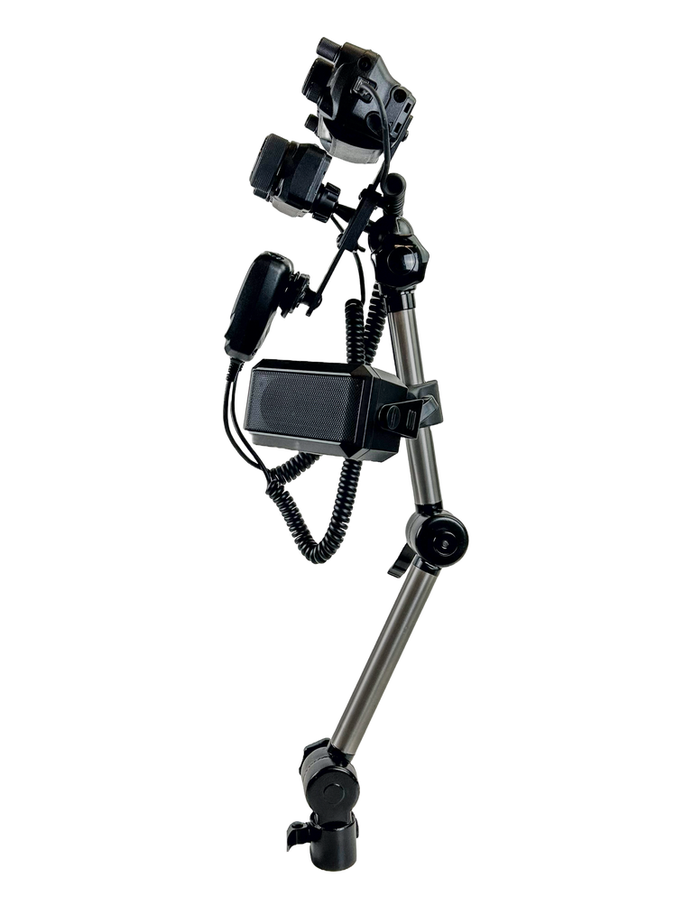 L-MAX Seat Bolt Mount With Multi-Device Holder And Dual Mic Holder And Speaker