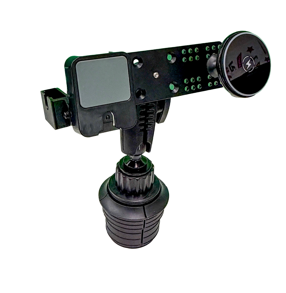 Trifecta Plus Cup Holder Mount (With Integrated Phone Charger)