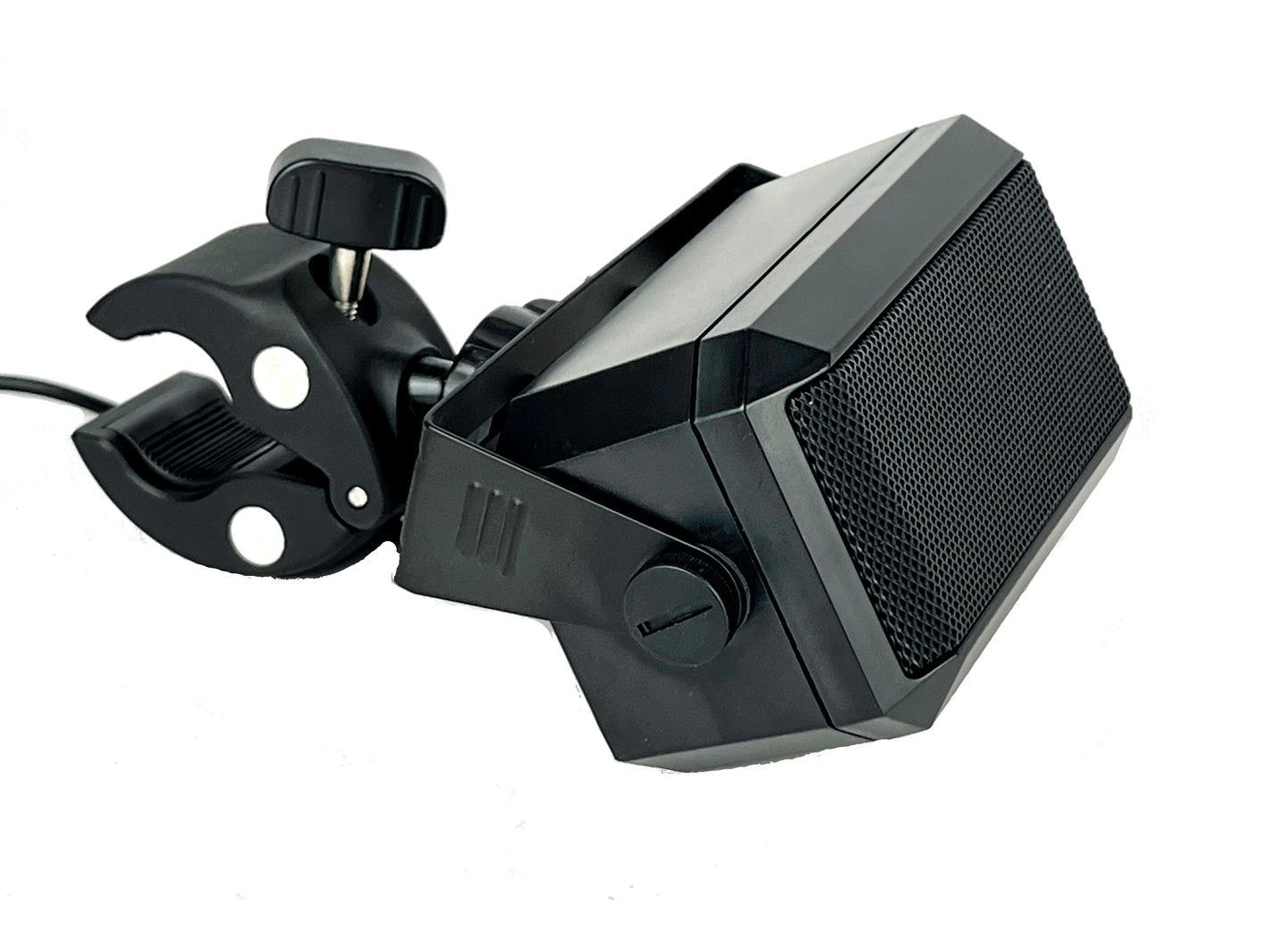 Mobile Two-Way Radio Speaker With Clamp Mount