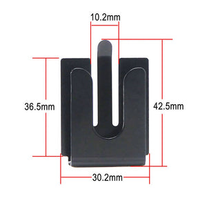 Microphone mount for button or hook type microphones