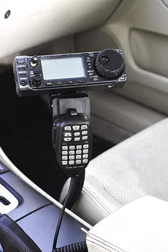 Seat Rail Mount With Mic Holder For the Icom IC-706 IC-7000 IC