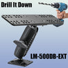 Drill Base Mount With Extension plate For Anytone AT-588UV Remote Head Only