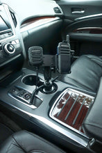 Load image into Gallery viewer, Industrial Fleet Cup Holder Mount With Microphone holder for Motorola Wave TLK110 TLK100 And SL300