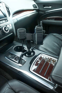 Industrial Fleet Cup Holder Mount With Microphone holder for Motorola Wave TLK110 TLK100 And SL300