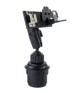 Heavy Duty Cup Holder Mount With Microphone Hanger For Kenwood TM-D710 TM-D700 TM-V71 TS-480