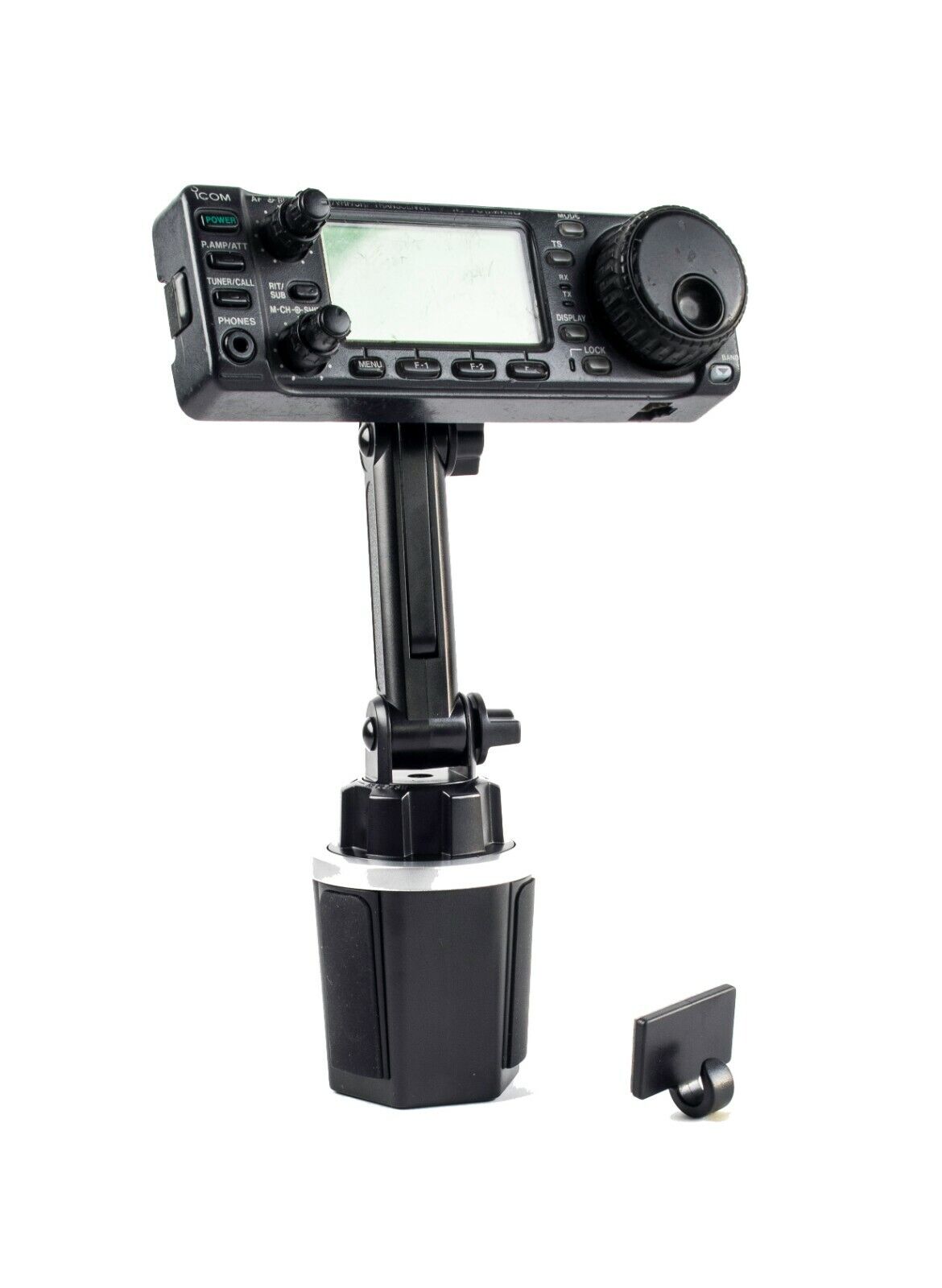 Cup Holder Mount with Mic Holder for Icom IC-706 IC-7000 IC-2820