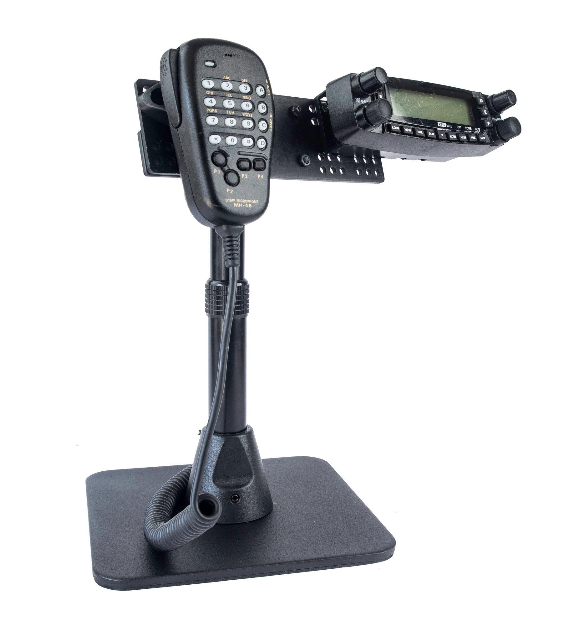 Base Mount With Microphone Holder For The Yaesu FT-857 FT-7800 FT