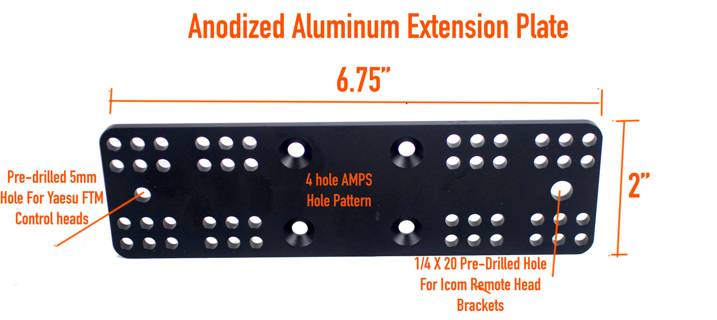 Anodized Aluminum Extension Bracket