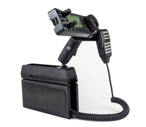 Wedge Mount With Mic Holder  For The Icom IC-706 IC-7000 IC-2820 ID-880 ID-4100 With Microphone Mount