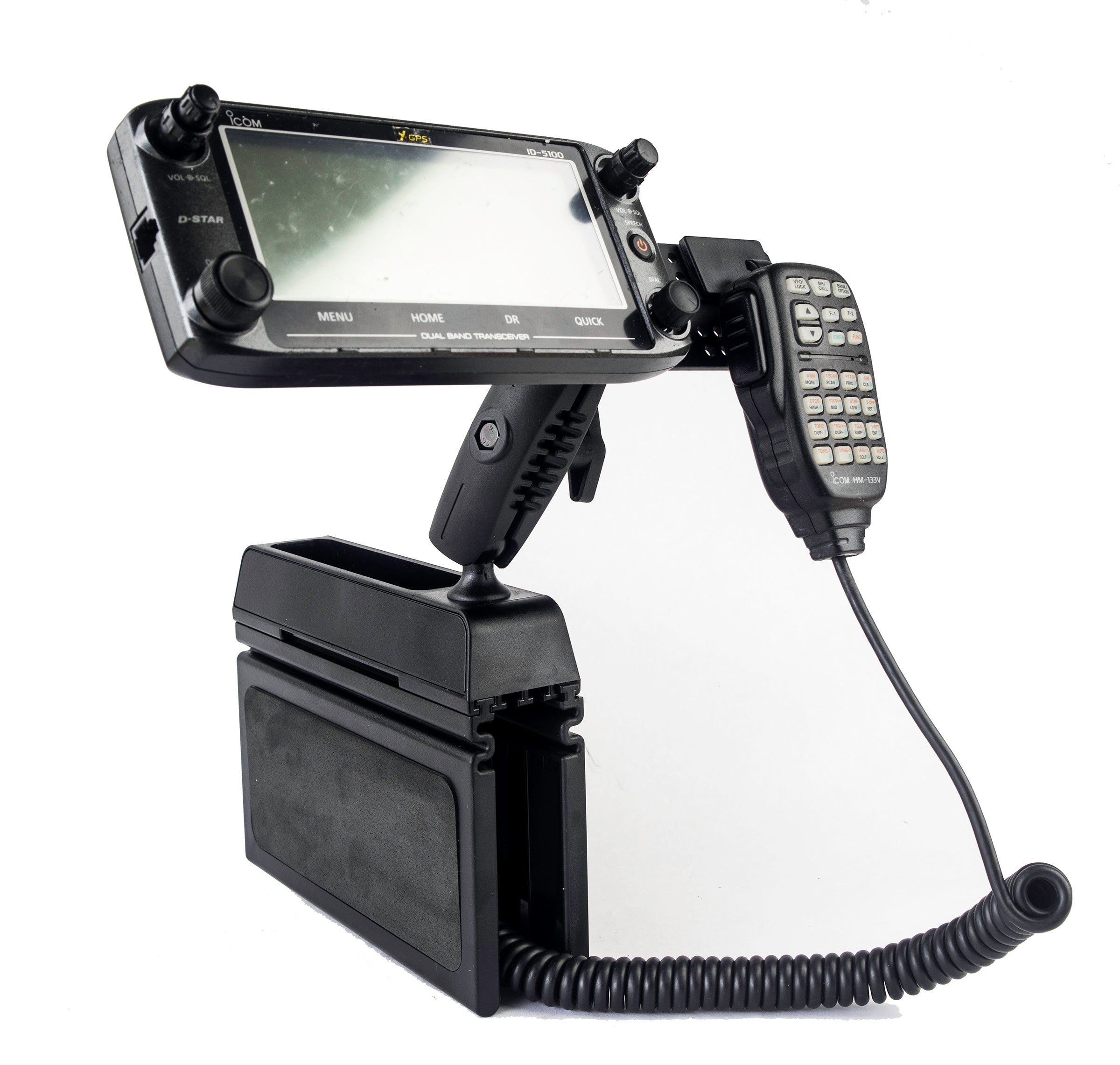 Wedge Mount With Mic Holder For Icom ID-5100 And IC-2730 – Lido