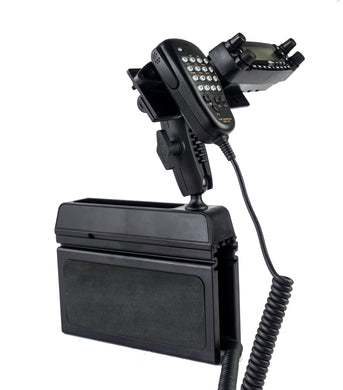 Car Seat Console Wedge Mount With Microphone Holder For The Yaesu FT-857 FT-7800 FT-7900 FT-8800 FT-8900