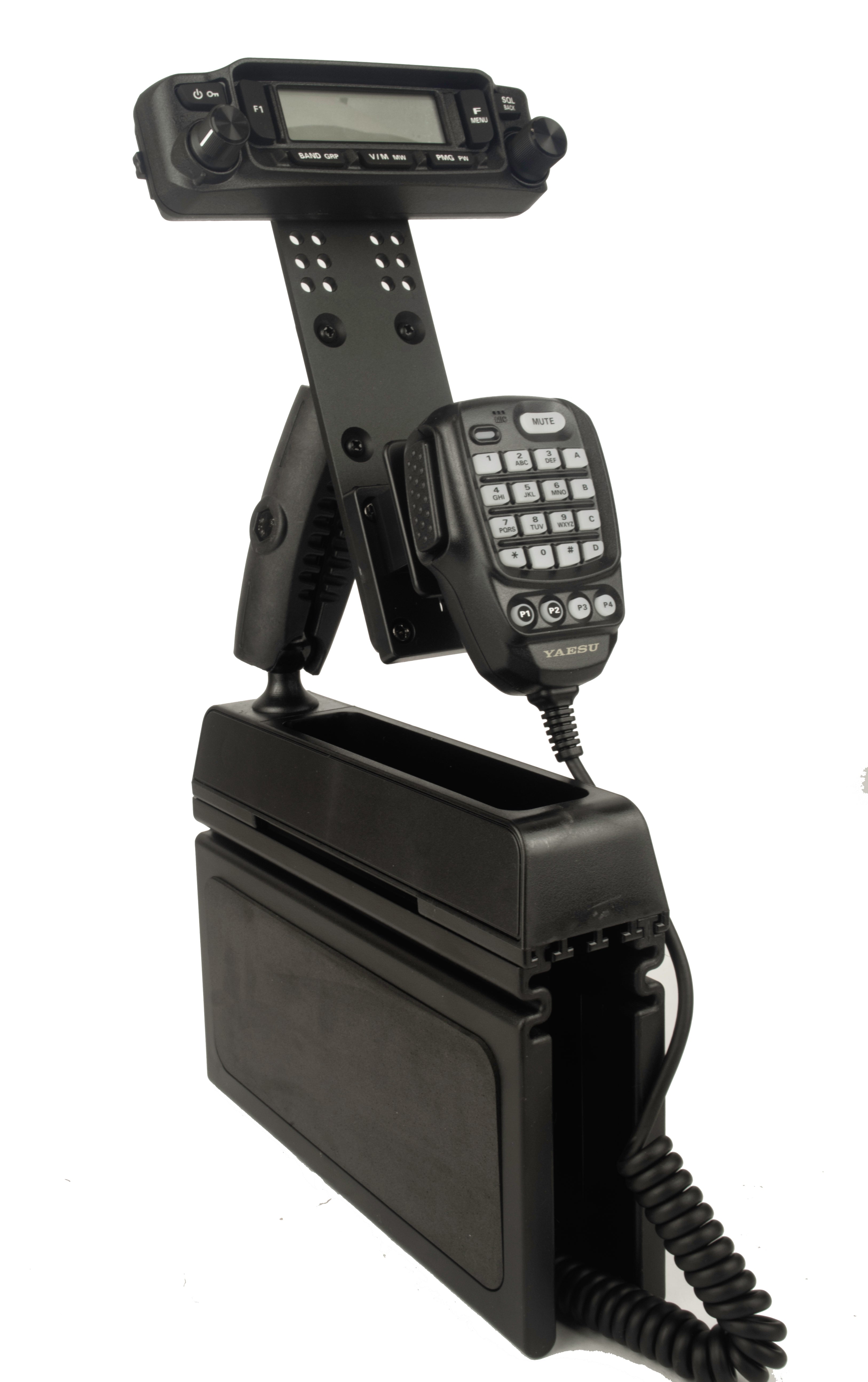 Wedge Mount With Microphone Holder For The Yaesu FTM-6000 – Lido