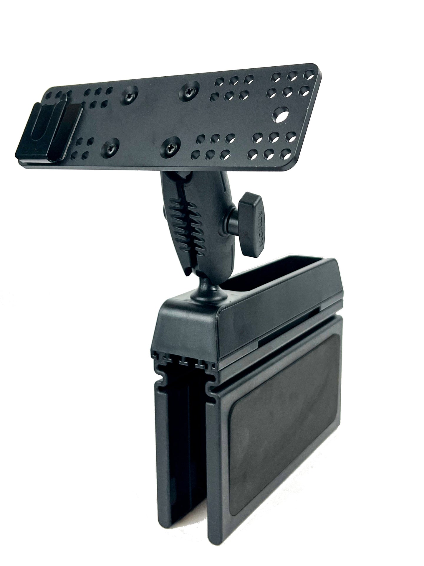 Wedge Car Seat Console Mount With Microphone Holder For The AT-588UV Remote Head only